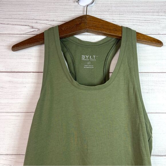 BYLT Women’s Green Gym Athletic Racerback Tank Top Size M - Picture 3 of 7